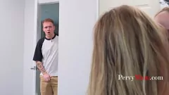 Play Stepson Catches Stepmom and Stepaunt in Lesbian MILF Action