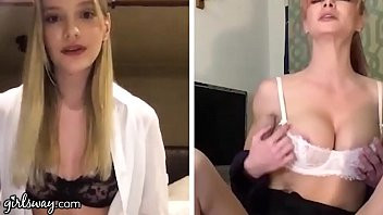 Play GIRLSWAY Kenna James And Her Boss Masturbate Remotely During The Quarantine