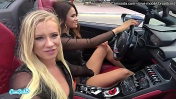 Play Camsoda - Latina Vanessa Veracruz Masturbating and Lesbian Sex With Bailey Brooke While Driving Lamborghini