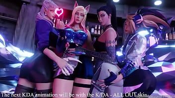 Play KDA SEDUCING THE NEW MANAGER - Yuri/Lesbian Turn to Threesome -3D-SFMBY-FaithBellNTR