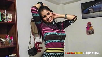 Play First date fucking with beautiful petite latina with braces