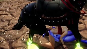 Warcraft Horse Threesome