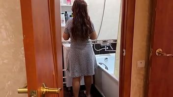 Before work mom loves anal sex with her son