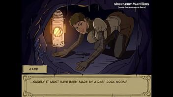 Play Witch Hunter Trainer &vert; Short haired teen with big tits and a perfect big ass jerks off dwarf's cock and tastes his cum &vert; My sexiest gameplay moments &vert; Part #10