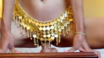 Play Bottomless Belly Dancer Squats and Rides Your Cock for Huge Cumshot